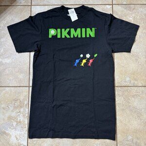 Pikmin Logo Marching T-Shirt 2-Sided Official Nintendo SMALL New